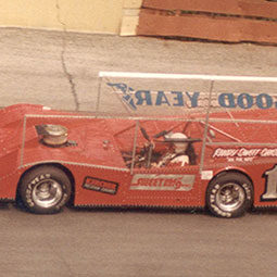 The Sweet Manufacturing Rocket Car at Winchester Speedway in 1985.