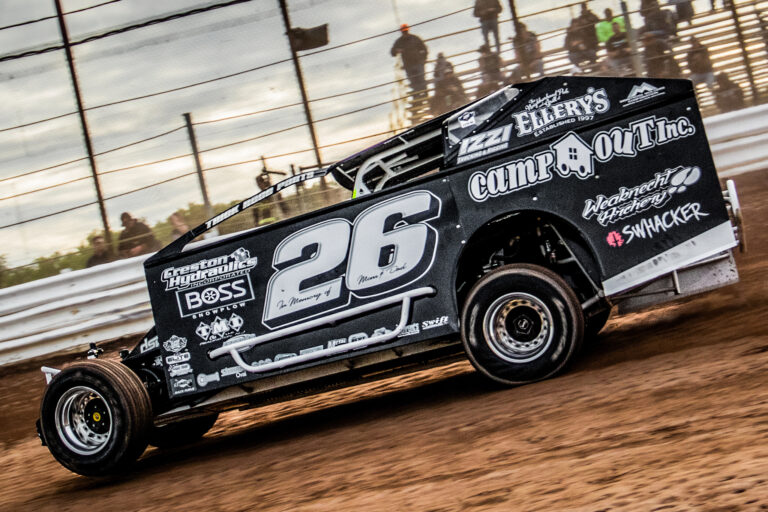 image of a race car on a dirt track